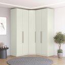 Ver imagem 2 de Guarda Roupa Modulado de Canto 5 Portas Areia