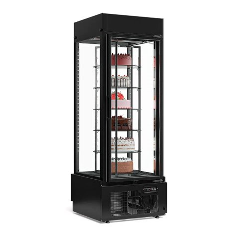 Vitrine Refrigerada para Bolos GEVG-075 PR Com sistema Giratório Frost Free e Iluminação Led