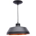 Ver imagem 1 de Pendente Prato Poptem bedd aluminio preto e cobre