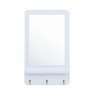Espelho Inova Hook Retangular 51 x 31cm com 3 Ganchos Branco - 1