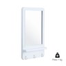 Espelho Inova Hook Retangular 51 x 31cm com 3 Ganchos Branco - 3