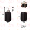 Ver imagem 3 de Kit Banheiro Lavabo P/ Sabonete Líquido Escova Black / 104