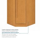 Ver imagem 5 de Guarda-Roupa Modulado de Canto Oblíquo 3 Portas 100% MDF Cairo Marrom/Cinamomo