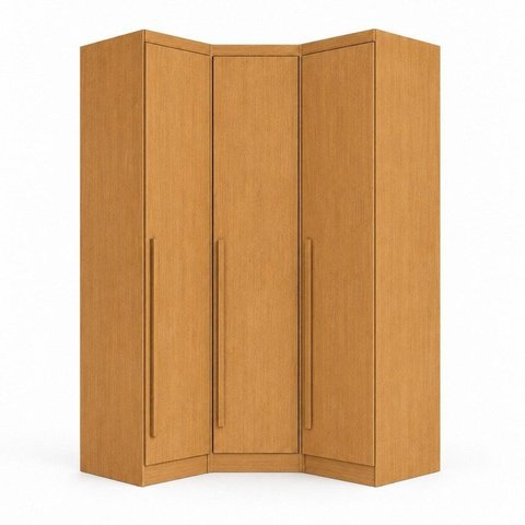 Guarda-Roupa Modulado de Canto Oblíquo 3 Portas 100% MDF Cairo