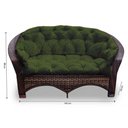 Ver imagem 2 de Conjunto de Sofá Fibra Sintética 19 - 1 Sofá 2 L + 2 Poltronas + 1 Mesa Centro - Tecido Duna Bandeir