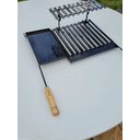 Ver imagem 2 de Grelha Argentina Esmaltada com Chapa Auxiliar e Descanso 5021-01