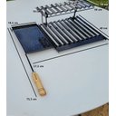 Ver imagem 3 de Grelha Argentina Esmaltada com Chapa Auxiliar e Descanso 5021-01