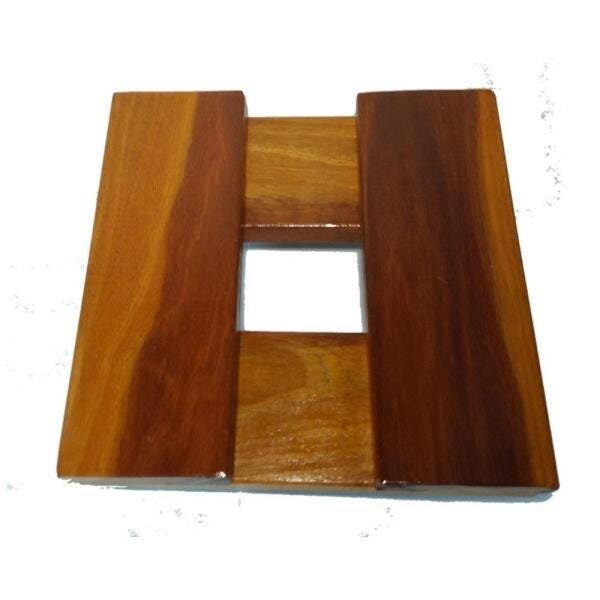 Kit 3 Suporte Vaso Piso De Madeira Quadrado 25x25 - 3