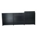 Ver imagem 1 de Balcão Caixa + Balcão Recepção 100% Mdf Preto - Suprema Móveis