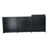 Balcão Caixa + Balcão Recepção 100% Mdf Preto - Suprema Móveis - 1