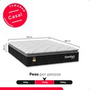 Ver imagem 3 de Colchão Casal Comfort Class Pillow Top 28x138x188cm - Preto - e-Shop Casa