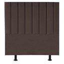 Ver imagem 1 de Cabeceira Estofada Cama Box Solteiro 100 Cm Maisa Linho Marrom