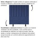 Ver imagem 5 de Cabeceira Estofada Cama Solteiro 100 Cm Luna Suede e Frame Azul Marinho