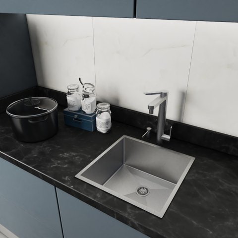 Cuba Pia Cozinha Gourmet Luxo Aço Inox 40x40 Technox