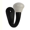 Ver imagem 1 de Cabide de Parede Preto e Branco Cerâmica/metal 5x2,5x5,5 Cm