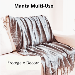 Manta para Sofá Peseira em Chenile 1.80x1.20m - Cinza Claro - 6
