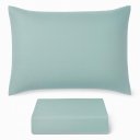 Ver imagem 2 de Jogo de Lençol 4 Peças Golden Rozac 200 Fios Hypercal Quenn Verde Claro