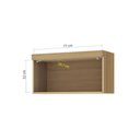 Ver imagem 4 de Armário Aéreo P/ Cozinha Marquesa C/ 1 Porta Basculante 80 Cm Nature - Nesher