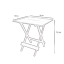 Ver imagem 3 de Conjunto Jogo de Mesa 70x70 Com 4 Cadeiras Dobráveis Estofadas DG Móveis:Amarela
