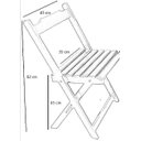 Ver imagem 2 de Conjunto Jogo de Mesa 70x70 Com 4 Cadeiras Dobráveis Estofadas DG Móveis:Amarela