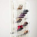 Ver imagem 3 de Sapateira de porta para 24 pares de sapatos calcados tenis salto pratica otimiza espaco em metal