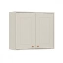 Ver imagem 1 de Armário Aéreo Tunisia 2 Portas Off White com Canelato Atualle
