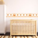 Ver imagem 3 de Raposinha Adesivo de Parede Infantil Laranja Faixa Border