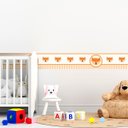 Ver imagem 4 de Raposinha Adesivo de Parede Infantil Laranja Faixa Border