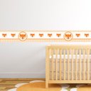 Ver imagem 2 de Raposinha Adesivo de Parede Infantil Laranja Faixa Border