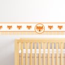 Ver imagem 1 de Raposinha Adesivo de Parede Infantil Laranja Faixa Border