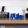 Adorno Decorativo Enfeite de Mesa #Like em MDF Presente Criativo - Azul - 2