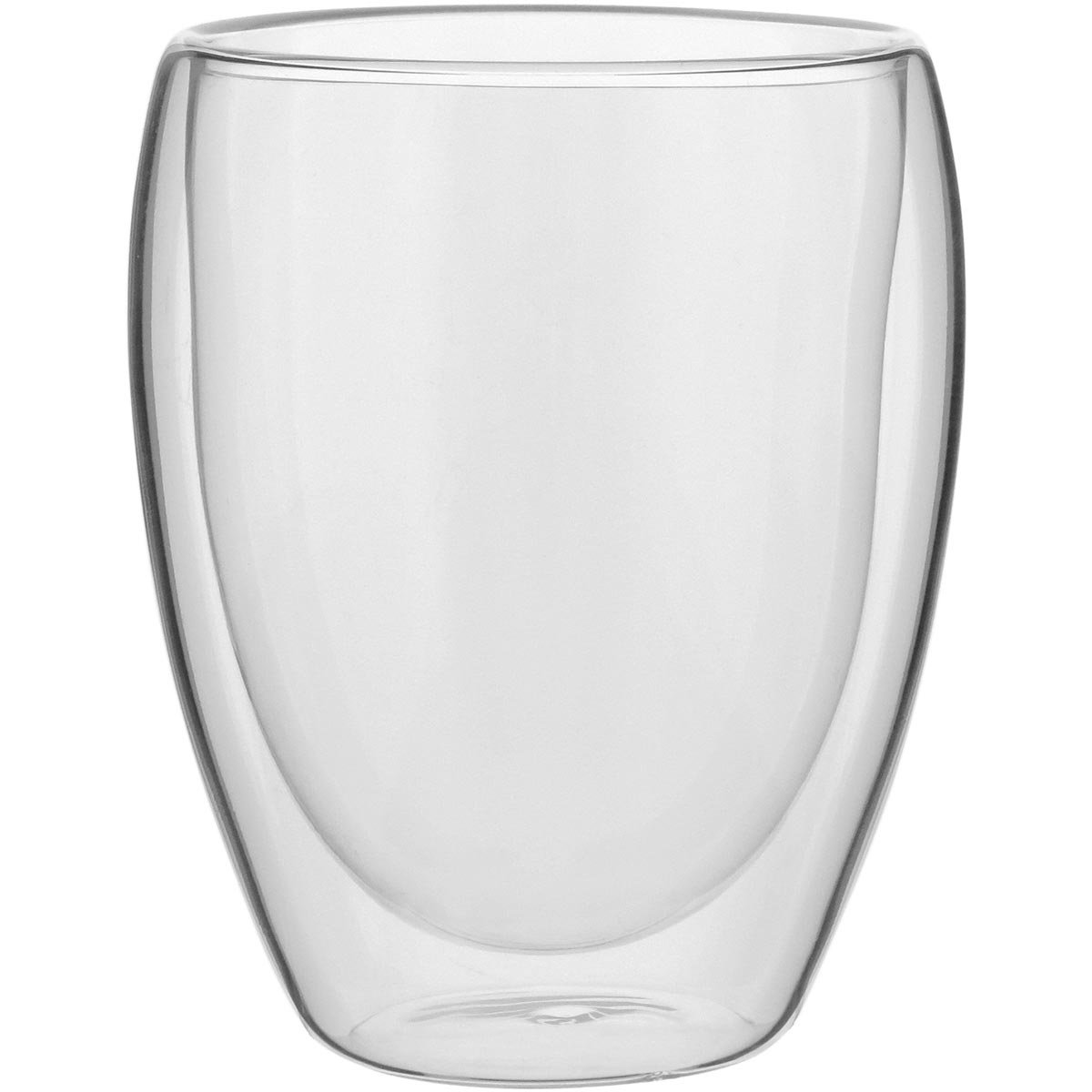 CLEAR CANECA 12x10x10cm 350ml BOROSILICATO TRANSP PAREDE DUPLA - 1