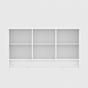 Ver imagem 4 de Aparador para Sala Buffet Moderno 3 Portas com Prateleiras 135 cm Berlin - Branco