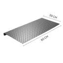 Ver imagem 2 de Rampa Acessibilidade para Degrau 80x39x6 Cm Anti-derrapante
