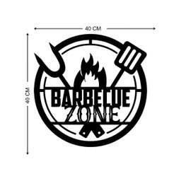 Aplique De Parede Cantinho Do Churrasco Barbecue Zone - 4