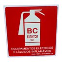 Ver imagem 1 de Placa de Sinalização Fotoluminescente Extintor Bc Co2 15x15