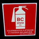 Ver imagem 2 de Placa de Sinalização Fotoluminescente Extintor Bc Co2 15x15