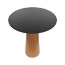 Ver imagem 3 de Mesa Alta Bistrô Cone - Amêndoa - Tampo Ø90cm Preto