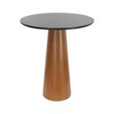 Ver imagem 1 de Mesa Alta Bistrô Cone - Amêndoa - Tampo Ø90cm Preto