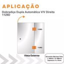 Ver imagem 3 de Dobradiça Dupla Automática P/ Box de Banheiro Direita 1129d
