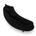 Ver imagem 7 de Sofá Living 3 Lugares 265cm Pés Madeira Morales com Almofadas Veludo Preto G52 - Gran Belo