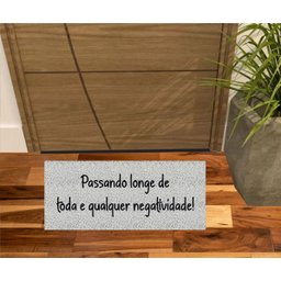 Tapete Vinil Passando Longe da Negatividade! 70x30 Decoração:marrom - 2