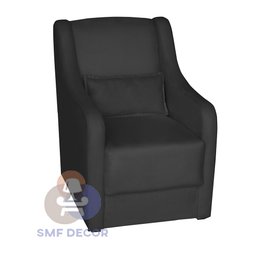 Poltrona para Amamentação Glamour com Almofada Preto - 3
