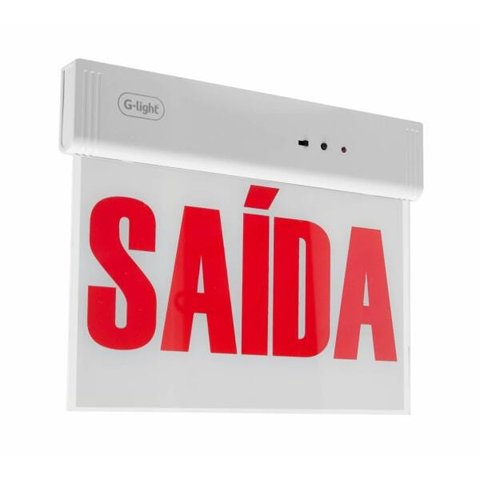 Placa Sinalizadora Saída de Emergência 1W G-Light