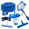 Kit de Limpeza para Piscinas C/ Rodo Multiuso com Mangueira - 1