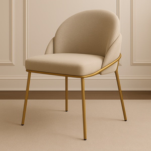 Cadeira Poltrona Decorativa Nuvem Premium Orgânico:bouclé Bege