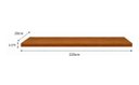 Ver imagem 5 de Prateleira MDF 30mm LED 220x20 Suporte Invisivel Italian Noce 3000k Bivolt