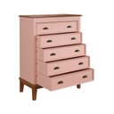 Ver imagem 2 de Cômoda 5 Gavetas - Rosa