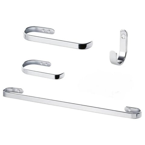 Suporte Kit de Acessórios para Banheiro 4 Peças