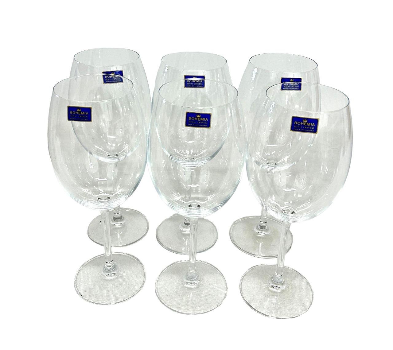 Conj 6 Taças Cristal Gastro For Wine Titanium Vinho Tto 580ml